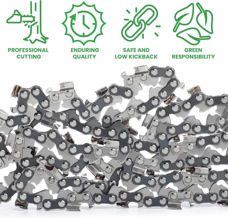 Byane Carbide Chainsaw Chain 24 Inch, 3/8" Pitch, 050" Gauge, 84 Drive Links, Gifts for Men, Father's Day Gifts for Dad, Fits Husqvarna 455, 460 Rancher and More (1 Chains). - Image 5